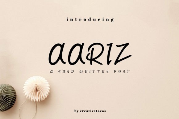 Aariz Handwritten: A Designer's Guide to This Stylish Font
