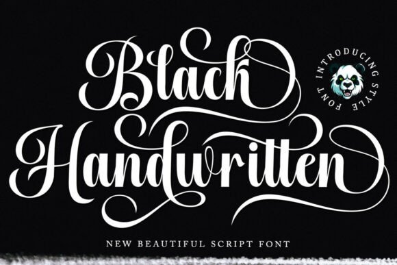 Black Handwritten: The Sophisticated Script Font for Modern Projects