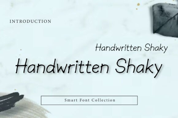Handwritten Shaky: A Font with a Human Touch