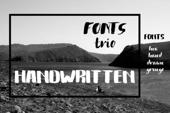 Handwritten Trio: A Modern Calligraphic Font for Elegant Design