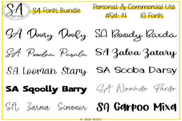 Script and Handwritten Bundle 14: Fonts for Everyday Creation
