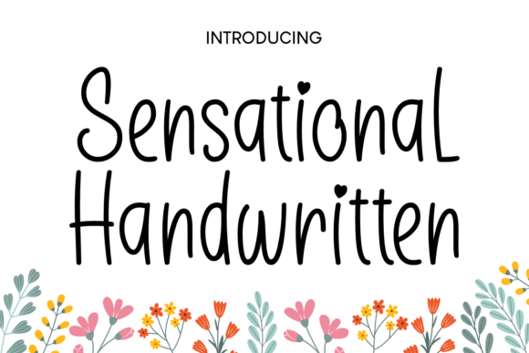 Sensational Handwritten: A Playful Font for Creative Projects