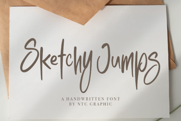 Sketchy Jumps: A Handwritten Font with Vintage Soul