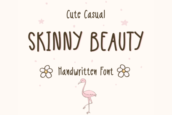 Skinny Beauty Handwritten: A Modern Font for Elegant Designs