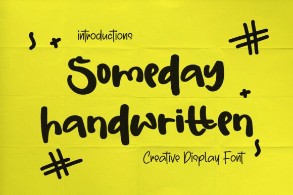 Someday Handwritten: Your Cozy, Creative Font