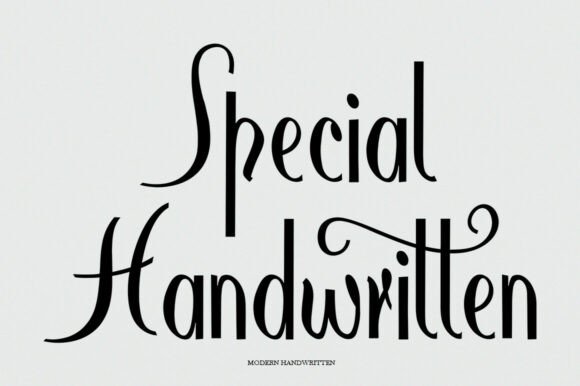 Special Handwritten: A Font for Timeless Elegance