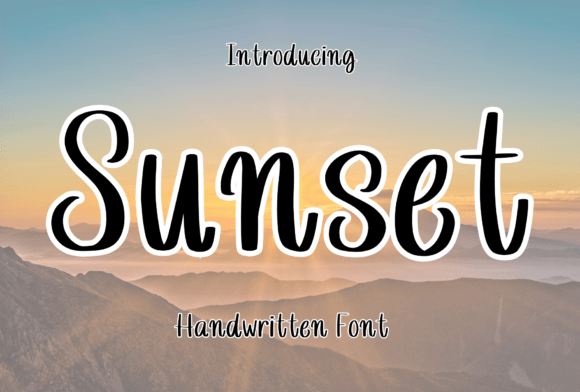 Sunset Handwritten: A Whimsical Typeface for Creative Projects