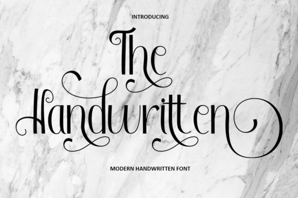 The Handwritten: A Script Font for Authentic Design