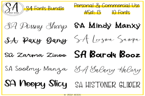Transforming Everyday Creations with Script and Handwritten Bundle 13