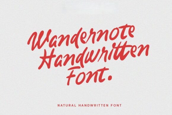 Wandernote Handwritten: A Font That Feels Like a Friend's Note