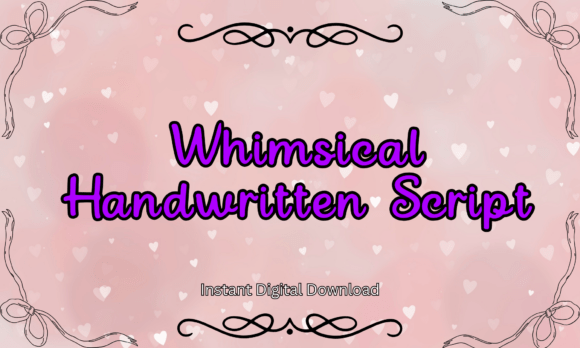 Whimsical Handwritten: A Script Font with a Friendly Smile