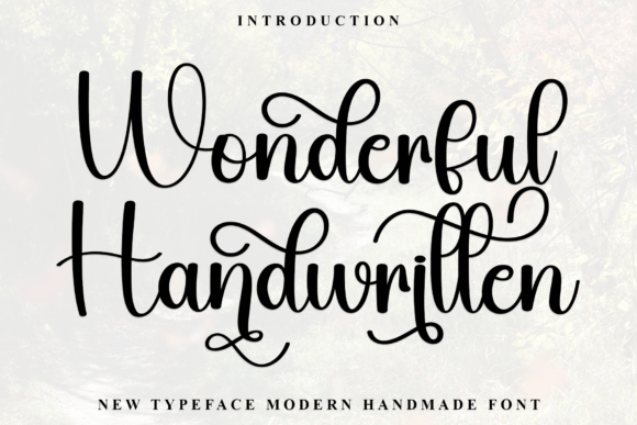Wonderful Handwritten: A Festive Typeface for Joyful Projects